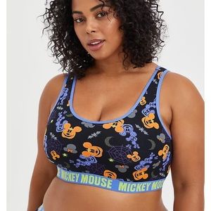Mickey Mouse Pumpkin Bralette NWT
